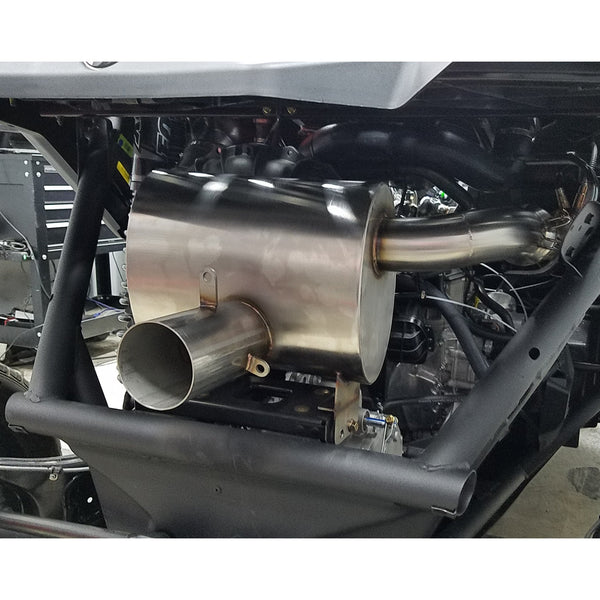 CAN AM X3 TURBO MAGNUM SLIP ON EXHAUST WITH RACE BYPASS OPTION- EVP