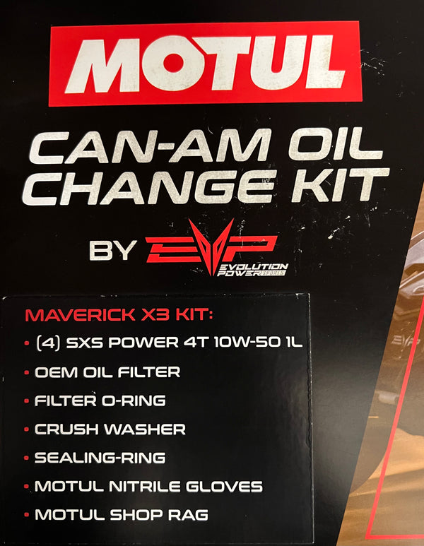 Can-Am X3 Dune and Trail 10W50 Oil Change Kit